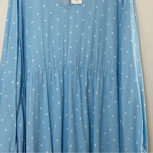 Torrid Lenny Long Sleeve Voluminous Skater Dress - 4 - Picture 3 of 16